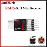 Radiolink R6DS 2.4G 6CH Receiver PPM/PWM/SBUS For RC AT9 AT9S AT10 AT10II Transmitter Plane FPV Dron