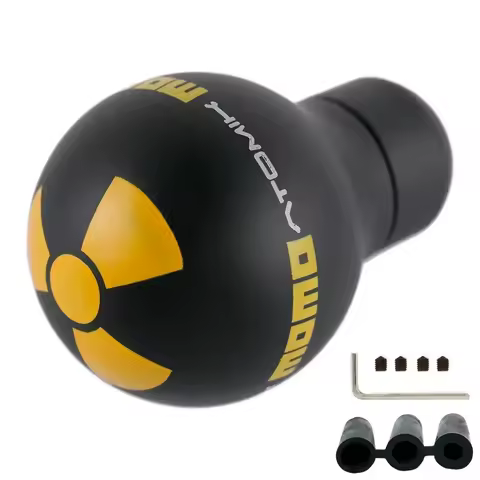 Yellow MO mo Gear Shift Knob Manual Transmission Car Stick Shifter Lever