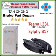 Tan Chong Front Brake Pad For - Nissan Teana L33L  Sylphy B17  ( D1060-3TA0A )