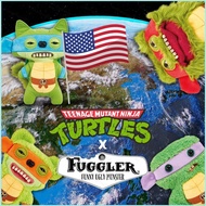 XS1 Fuggler x TMNT Teenage Mutant Ninja Turtles Mikey Raphael Ugly-Cute Cotton Plush Doll plushie XS