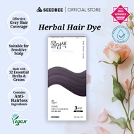 Seedbee Herb Water Hair Colour in Wine Brown - For Grey Hair Coverage 10g/1 Box (30g)