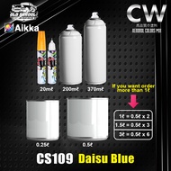 2K Paint AIKKA CS109 Daisu Blue Old School Supreme Solid Colour Car Motor Paint DIY Cat Kereta