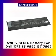 Dell Precision 5550 5560 5570 P91F001 P91F Dell G15-5511 69KF2 P100F 070N2F 86Wh Laptop battery