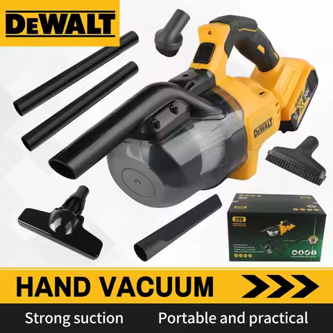 DEWALT 20V Cordless Vacuum Cleaner 13000Pa Powerful Suction 0.7L Tank 4.0Ah Battery for Car, Home & 