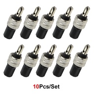 10Pcs Bike Valve Core Set Bicycle Bike Dunlop Valve Set Bike Valve Caps Compatible with Wood Dunlop