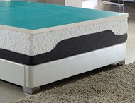 Latex Gel Foam 2-Inch Mattress Topper for Cooling, Conforming, and Comfort. (Eastern King)