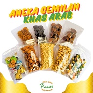 Aneka Cemilan Jajanan Makanan Khas Arab Oleh Oleh Haji dan Umroh Kemasan Standing Pouch Hemat - khal