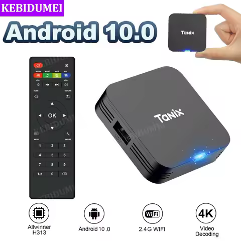 Android 10 Mini TV Box Allwinner H313 Cortex A53 Androidtv Set Top Box 4K Vedio Decoding 2.4G WiFi M