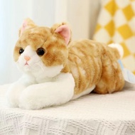 Super Cute Simulation Cute Cat Doll Doll Plush Toy Super Real Kitten Gift Non-Linting Sanhua Cat Dol