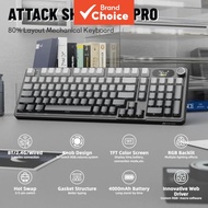 ATTACK SHARK X98PRO Wireless Mechanical Gaming Keyboard, Gasket Hot Swappable, Side Printed PBT Keyc