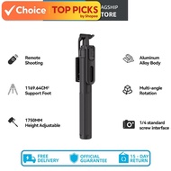 Amgras Tripod S02 Portable Tripod Mobile Phones 360° Rotation and Adjustment 1750mm Bluetooth Remote