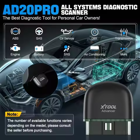 XTOOL Code Reader Bluetooth AD20 PRO Full System OBD2 Scanner Battery Test Oil Reset OBD2 Diagnostic
