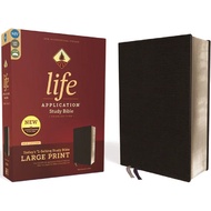 NIV, Life Application Study Bible, Large Print, Bonded Leather Black