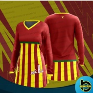 PADU [MUSLIMAH] FAZZ SG01 - BAJU BOLA F0RZA SELANGOR FAN ISSUE V1 MERAH KUNING