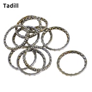Tadill 10Pcs Bike Headset Retainer Bearing ID33mm OD44mm 22 Balls Steel Bearing
