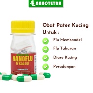 Nanotetra - NANOFLU Patent cat medicine for cats, flu or stubborn diarrhea, 6 capsules