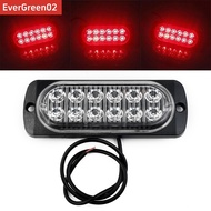 [EGY]2X Rear Red Fog 12 Led Lamp Light 12v~24v  For Truck Car Van Bus Cab