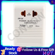 Concon Voltage Converter Transformer Light Weight Small White Convenient for Travel Use Abroad Home