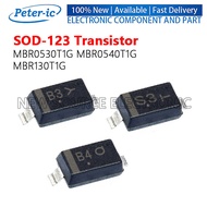 (2-10pcs) MBR0530T1G MBR0540T1G MBR130T1G B3 B4 S3 SOD-123 Transistor SMD Schottky Diode