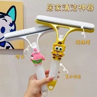 Glass Cleaning Handy Tool Three-in-One Household Wall Mirror Countertop Wiper Household Cute Cartoon