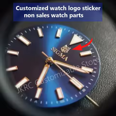 custom dial sticker gold metal transfer silver label small brand mini 3D logo personalized DIY name