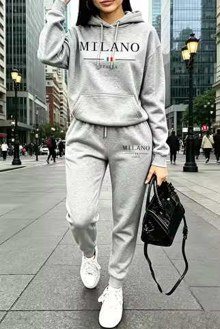 Autumn Winter Womens Outfits Casual Hooded Sweatshirt Outdoors Sports Jogging Woman Clothing Fashion