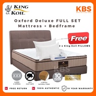 (FREE Shipping) KingKoil MATTRESS + BEDFRAME FULL SET 100% AUTHENTIC First Knight by KingKoil Oxford Deluxe Mattress