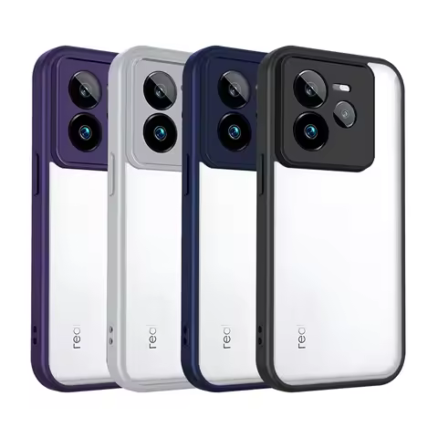 Transparent Silicone Case For Realme GT 7 6 6T 7T GT7 Pro GT7T GT6T PC Back TPU Bumper Shockproof Cl