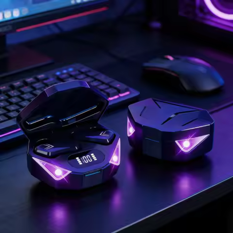 X15 TWS Gaming Earbuds Wireless Bluetooth Earphones With Mic Bass Audio Sound Positioning 9D Stereo 