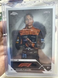 Oscar Piastri 40 Topps Chrome Formula 1 card