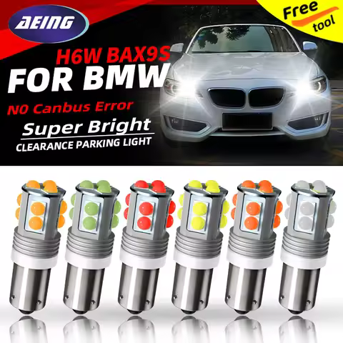 2×H6W LED Clearance Parking Lights Bulbs BAX9S No Error For BMW 1 2 Series Coupe E82 F20 F21 F22 F87