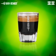 MHW轰炸机 Espresso Shot Glass with Measurement 8oz 意式浓缩杯带刻度 Coffee Shot Glass, Milk Pitcher, Ounce Cup,