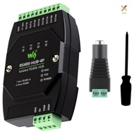4-Channel RS485 HUB Industrial-Grade Isolated Rail-Mount Wide Baud Rate Signal Relay RS485 HUB Repea