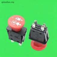 XXHZ Red PTO Push Switch Long Service Life Heat Resistant Shell 10A 14VDC Rating Fit for Most Lawn M