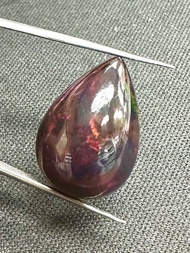 โอปอลดำ 7.16 cts 18.1x12.5x7.6mm ทรงลูกแพร์ พลอยธรรมชาติ 100% Black opal 7.16 cts 18.1x12.5x7.6mm pe