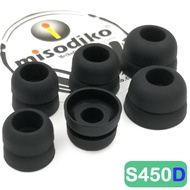 misodiko S450D Silicone Earbuds Tips - for Sennheiser IE7 IE8 IE60 IE80 CX200 CX215 CX299 CX300 II CX310 CX350 CX400 CX500 CX550 CX95/ Skullcandy Smokin' Buds, Ink'd, Method Wireless/ KZ AS10 ZS10 ZST ZSN ZSR- Replacement Earphoes Eartips (3-Pairs)