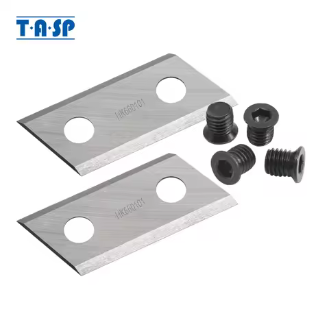 TASP 2pcs Garden Shredder Blade Chipper Knife with Screws Fit Eco ES1600 McCulloch MCS2001 Einhell B