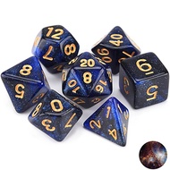 Polyhedral DND Dice Set Nebula Polyhedral Game Dice for RPG Dungeons and Dragons  MTG D20 D12 D10 D8