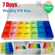 Weekly Pill Box Portable Medicine Storage Tablet Sorter Holder Month Case Organizer