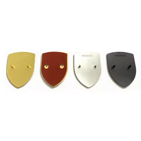 Top Quality Newest Style 68x51mm 3D Metal Shield Color Crest Front Hood Emblem Bonnet Badge Logo for
