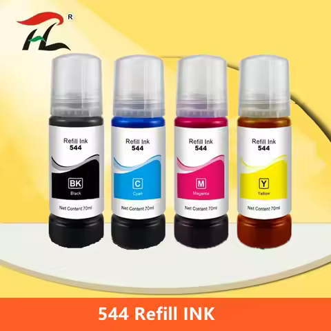 T544 544 Dye Ink 70ml Bottle Refill Kit Fit CISS For Epson EcoTank L3150 L3110 L3100 L3210 L3250 L11