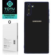 TOTU台灣官方 SAMSUNG Galaxy Note10手機殼防摔殼電鍍軟殼 柔簡系列 藍色