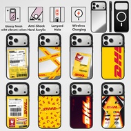DHL collection Mirror Magnetic Ring effect phone case compatible Apple iPhone 17 16 14 13 Pro Max Ai