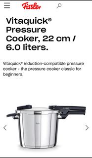 Fissler Vitaquick Pressure Cooker 壓力煲 6L