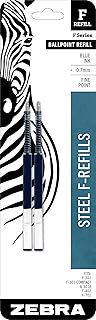Zebra Ballpoint F-Refills for F-301 Ultra, F-301 Pen, F-301 Compact, F-402 Pen, Fine Point, 0.7 mm,