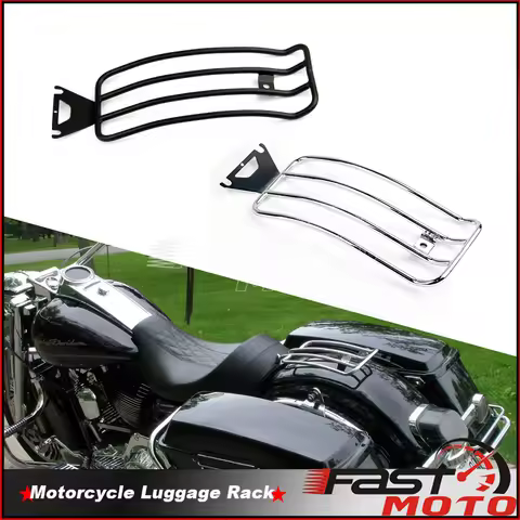 Steel Solo Seat Luggage Rear Fender Rack Carrier For Harley Touring Road King FLHR Tour Street Elect