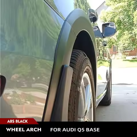 Car Wheel Arch Flares for Audi Q5 Standard Only SUV 2009-2016 Mouding Fender Cover Trims ABS Primer 