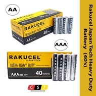 Rakucel Super Heavy Duty Battery/Ultra Heavy Duty AAA / AA Battery(40Pcs)
