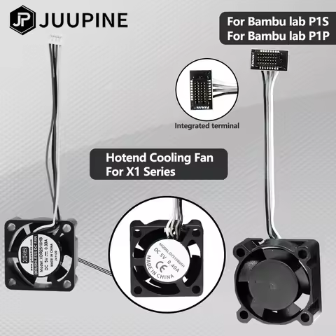 2510 Fan For Bambu Lab X1/P1 Hotend Cooling Fan With Cable Rapid cooling Fan For Bambu X1C P1S P1P 3