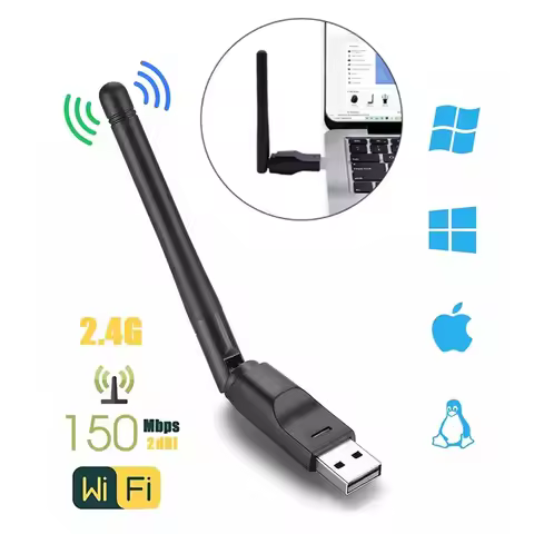 150MBPS Mini USB Wifi Adapter 802.11 B/g/n Wi-fi Receiver Stable Internet Connection For PC Laptops 